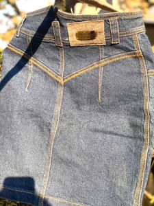 Classic Blue Denim Mini Skirt