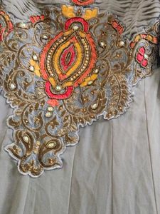 embroidery gown