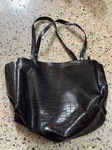 Chic Croc Embossed Tote Bag