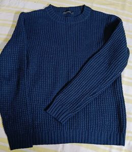 Navy Blue Knitted Sweater