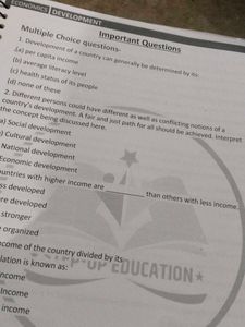 Social Studies Economics Study Book for class 10