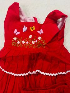 Cute Red Butterfly Baby Outfit