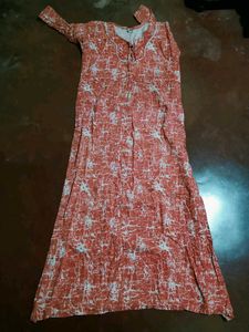 Bohemian Floral Print Maxi Dress