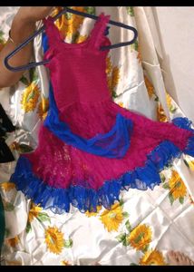 Adorable Pink Kurta Set with Butterfly Embellishme