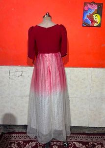 Elegant Ombre Gown with Glitter