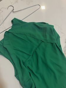 Zara Stylish Green Sleeveless Top