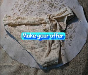 Textured Bikini Bottoms with Tie Detail
