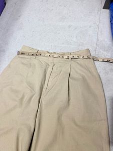 Uniqlo Wide Leg Beige Linen Trousers Pant