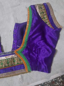 Vibrant Purple Embroidered Blouse