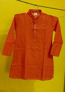 Orange Colour Kurta Or Panjabi.