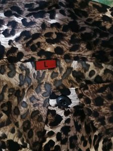 Chic Leopard Print Shirt Dress