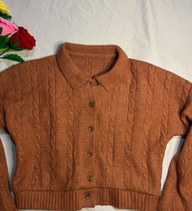 Cozy Cable Knit Button-Up Cardigan