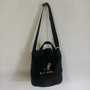 Kangol Black Bucket Bag
