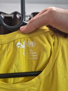 Yellow Sleeveless T-Shirt