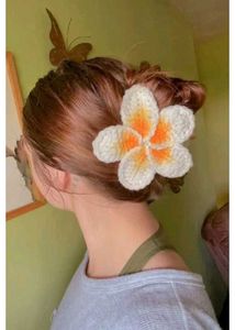 Crocheted Flower Hair pins