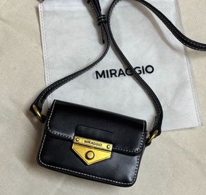 Miraggio Black Crossbody Bag