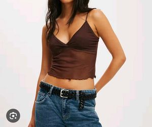 Sheer Brown Camisole Top