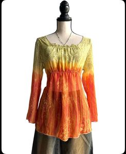 Y2k Ombre Print Top