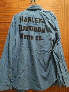 Harley-Davidson Blue Pinstripe Shirt