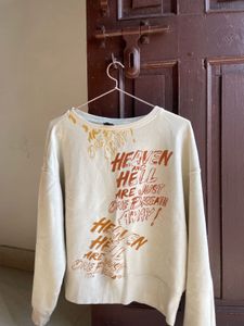 Graphic Print Pullover Sweatshirt