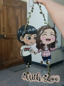 Cartoon Couple Hanging Decor