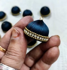 Embellished Fabric Silk Thread  Craft material)