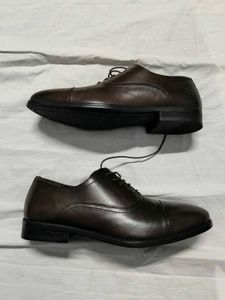 Classic Brown Leather Oxford Dress Shoes