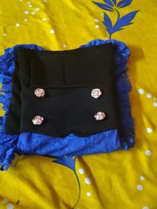Cute Blue &amp; Black Dress