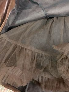 Girls Brown Party Dress