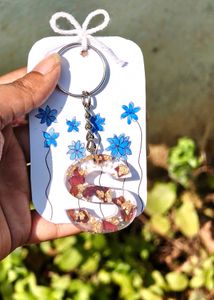 Personalized RESIN  Letter  Keychain