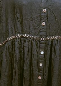 AHIKA Anaarkali Black Kurta