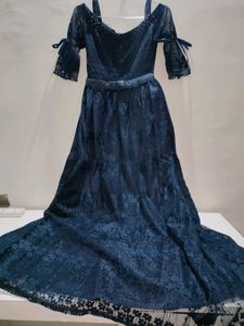 Price Drop🔥Western Purssian Blue Ball Gown
