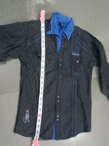 Boy's Black Denim Shirt &amp; Jeans Set