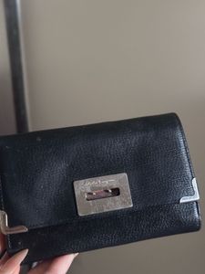 Salvatore Ferragamo Black Leather Wallet
