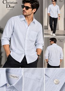 Christian DIOR Men's Classic Light Blue Shirt