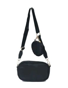 🐦‍⬛Chic Black Nylon Crossbody Bag
