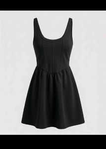 Classic Black Fit and Flare Dress