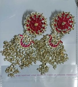 Exquisite Pearl Kundan Danglers