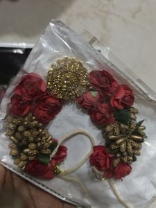combo Flower &amp; Crystal Hair Accessory