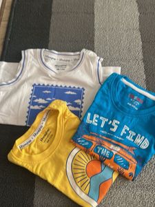 Baby Boys Graphic T-Shirts Setof 3 (1-2yr)