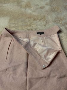 Light Pink A-line Mini Skirt