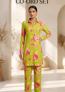 Vastralav Crinkle Cotton Kurta Set