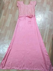 Peach Maxi Dress - Elegant &amp; Flowy