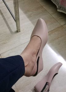 Chic Nude Wedge Heels