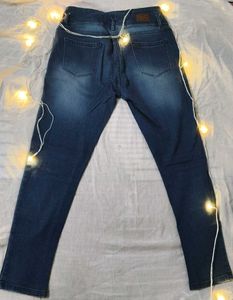High Waisted Blue Denim Jeans