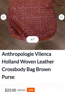 Woven Leather Crossbody Bag
