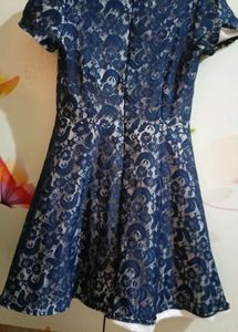 Negotiable- Blue Lace Formal Dress