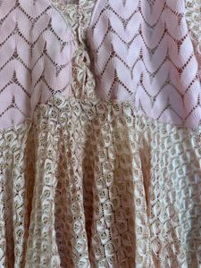 Lace Peplum Top