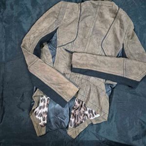 y2k Stylish Asymmetrical Leather Jacket