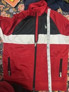 Men's Red &amp; Black Zip-Up Jacket
